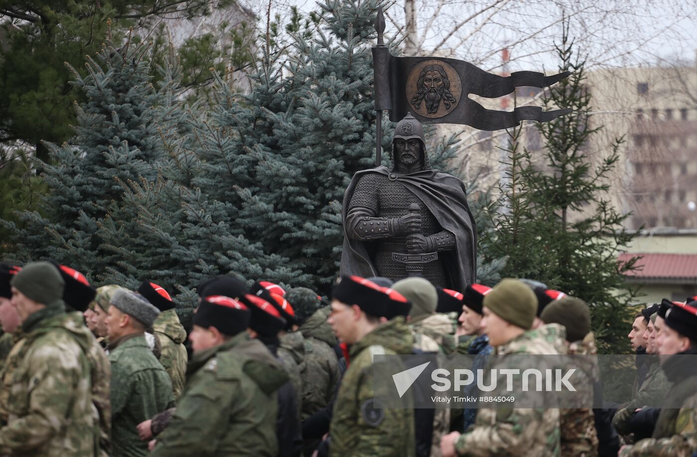Russia Cossacks Inspection Parade