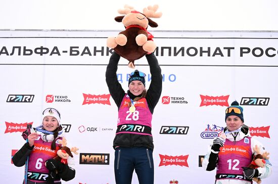 Russia Biathlon Championships Women Individual