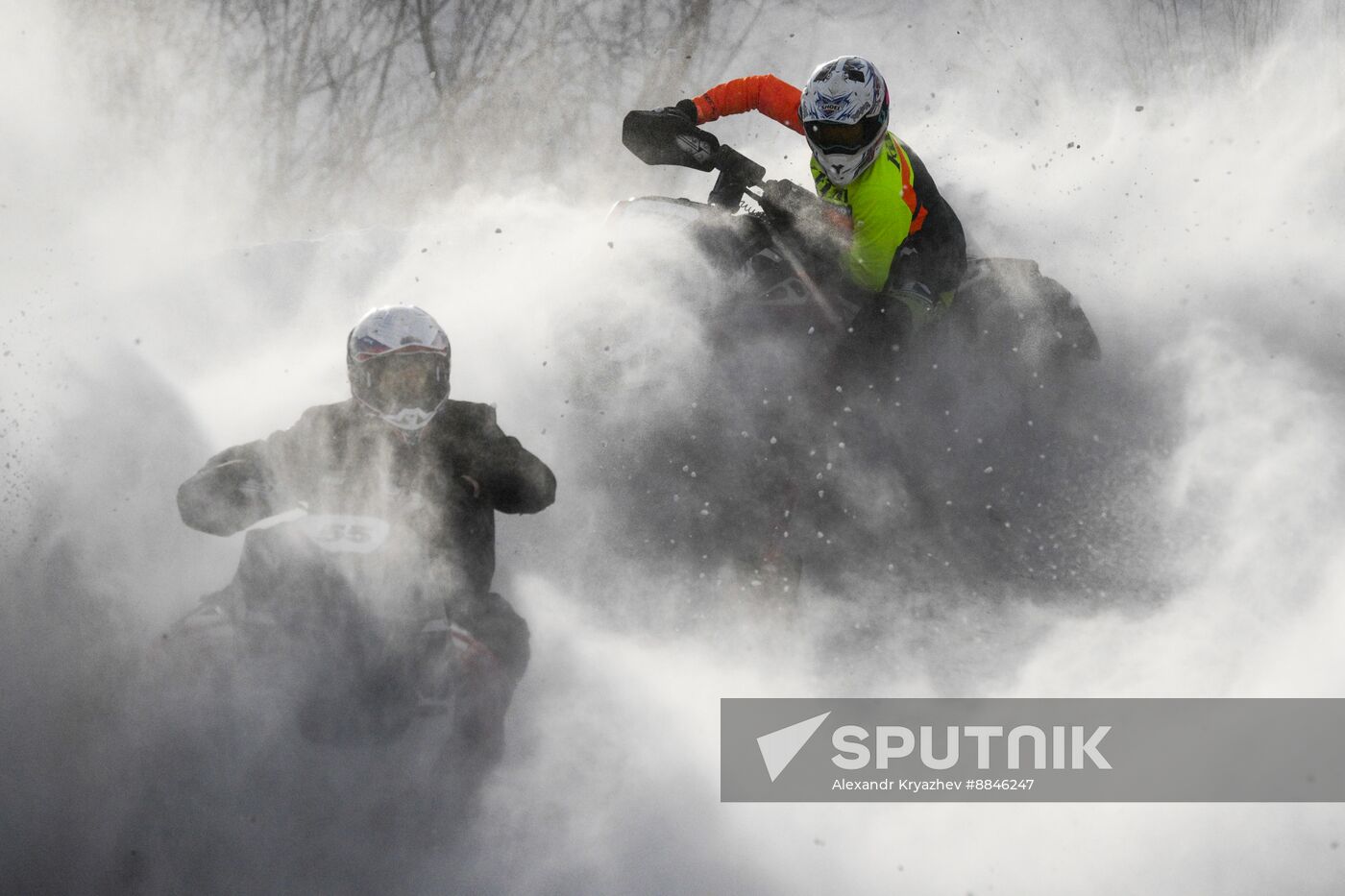 Russia Snowcross Snowbike Competition