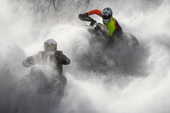 Russia Snowcross Snowbike Competition