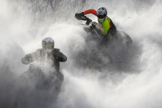 Russia Snowcross Snowbike Competition