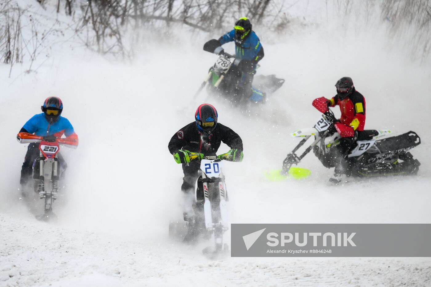 Russia Snowcross Snowbike Competition