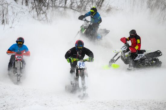 Russia Snowcross Snowbike Competition