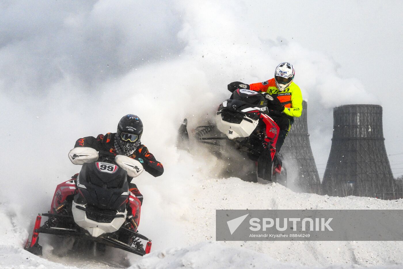 Russia Snowcross Snowbike Competition