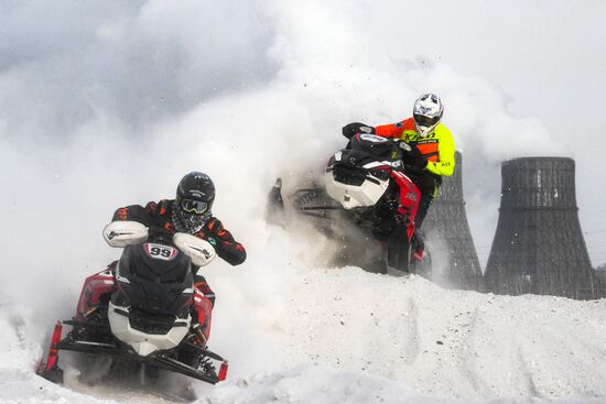 Russia Snowcross Snowbike Competition