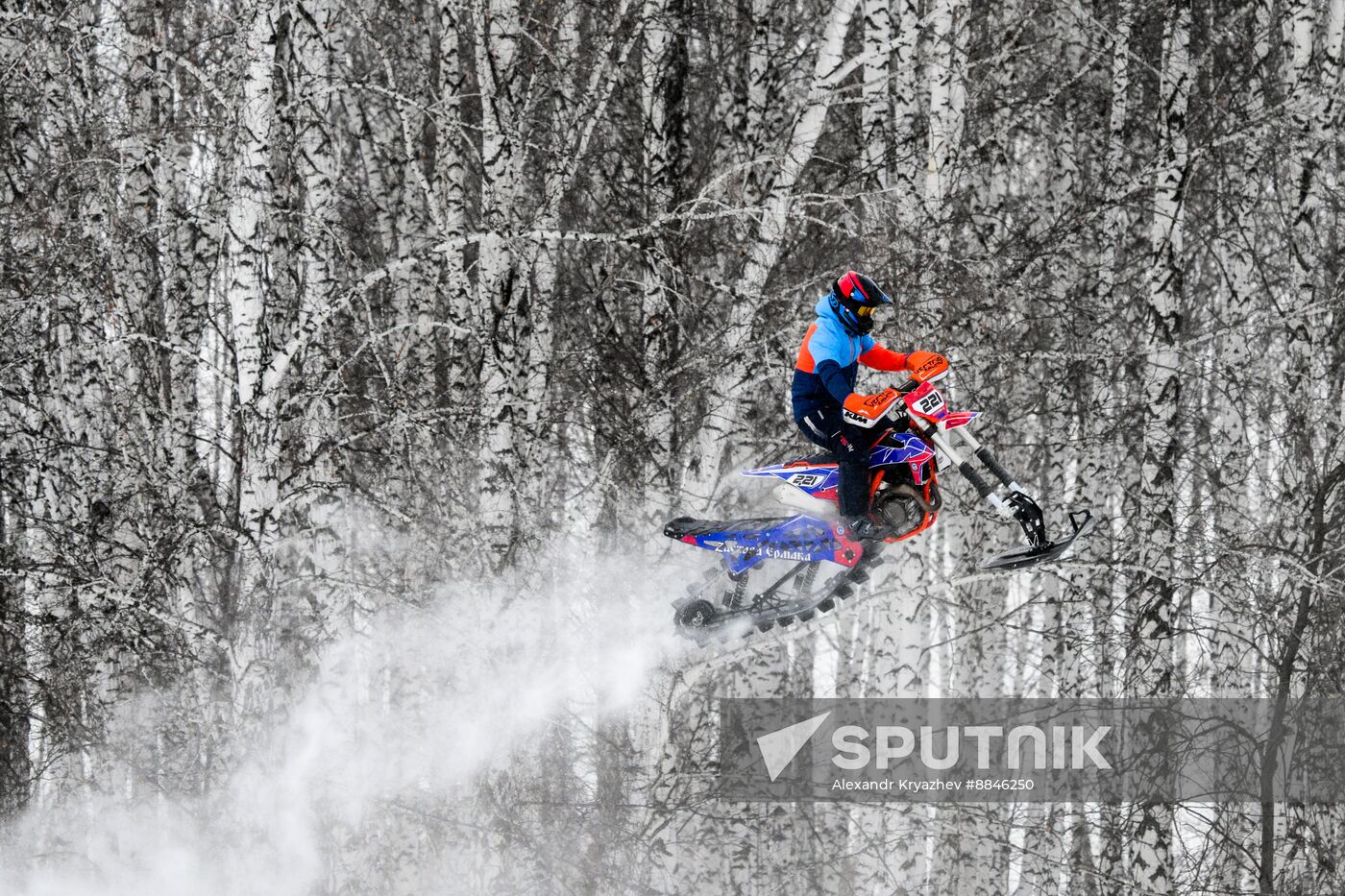 Russia Snowcross Snowbike Competition