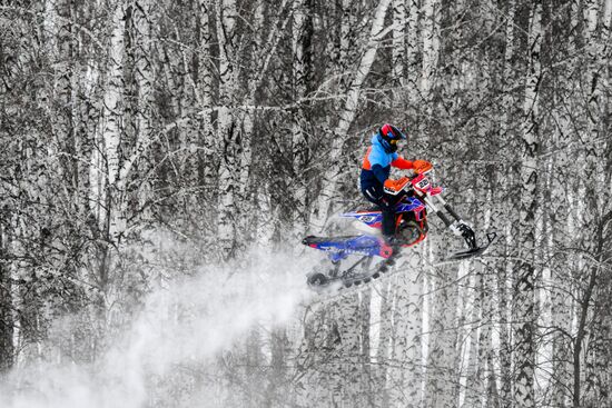 Russia Snowcross Snowbike Competition