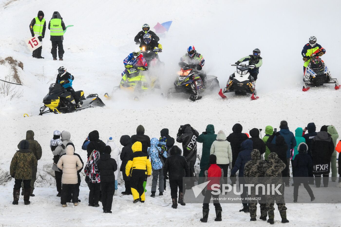 Russia Snowcross Snowbike Competition