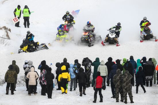 Russia Snowcross Snowbike Competition