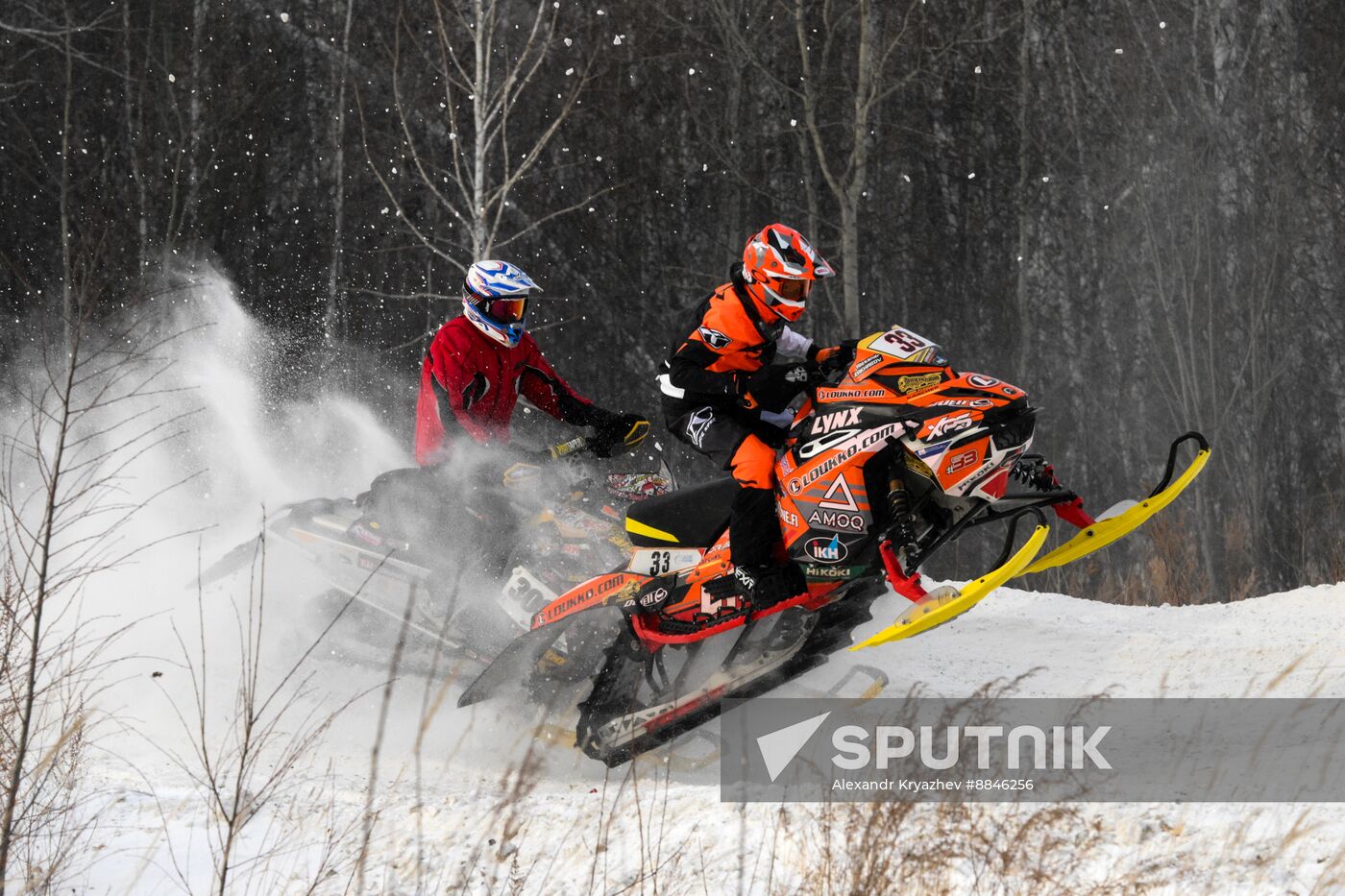 Russia Snowcross Snowbike Competition