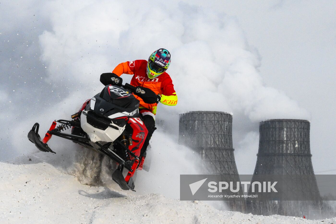Russia Snowcross Snowbike Competition