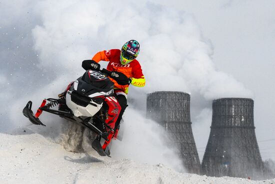 Russia Snowcross Snowbike Competition