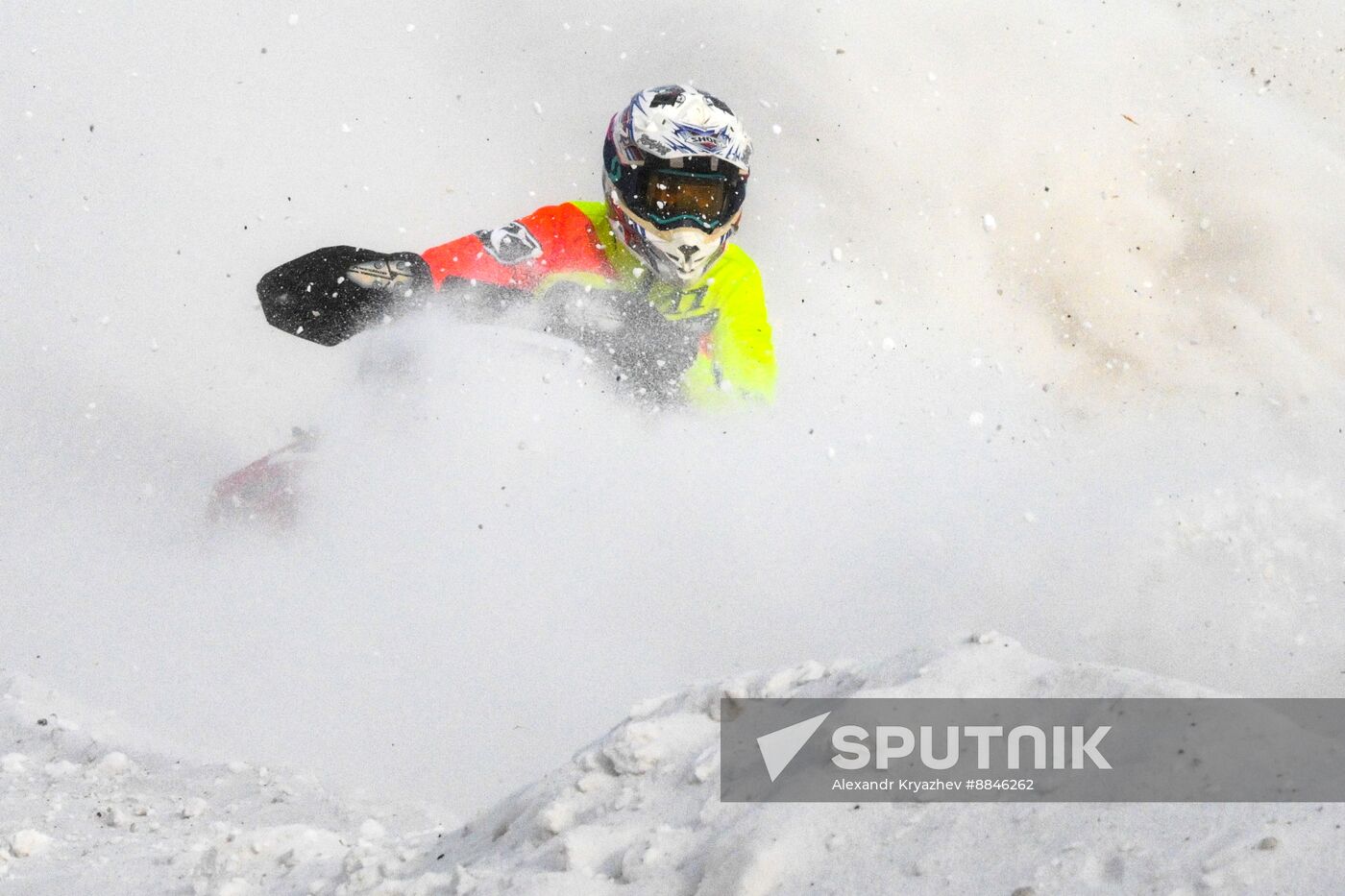 Russia Snowcross Snowbike Competition
