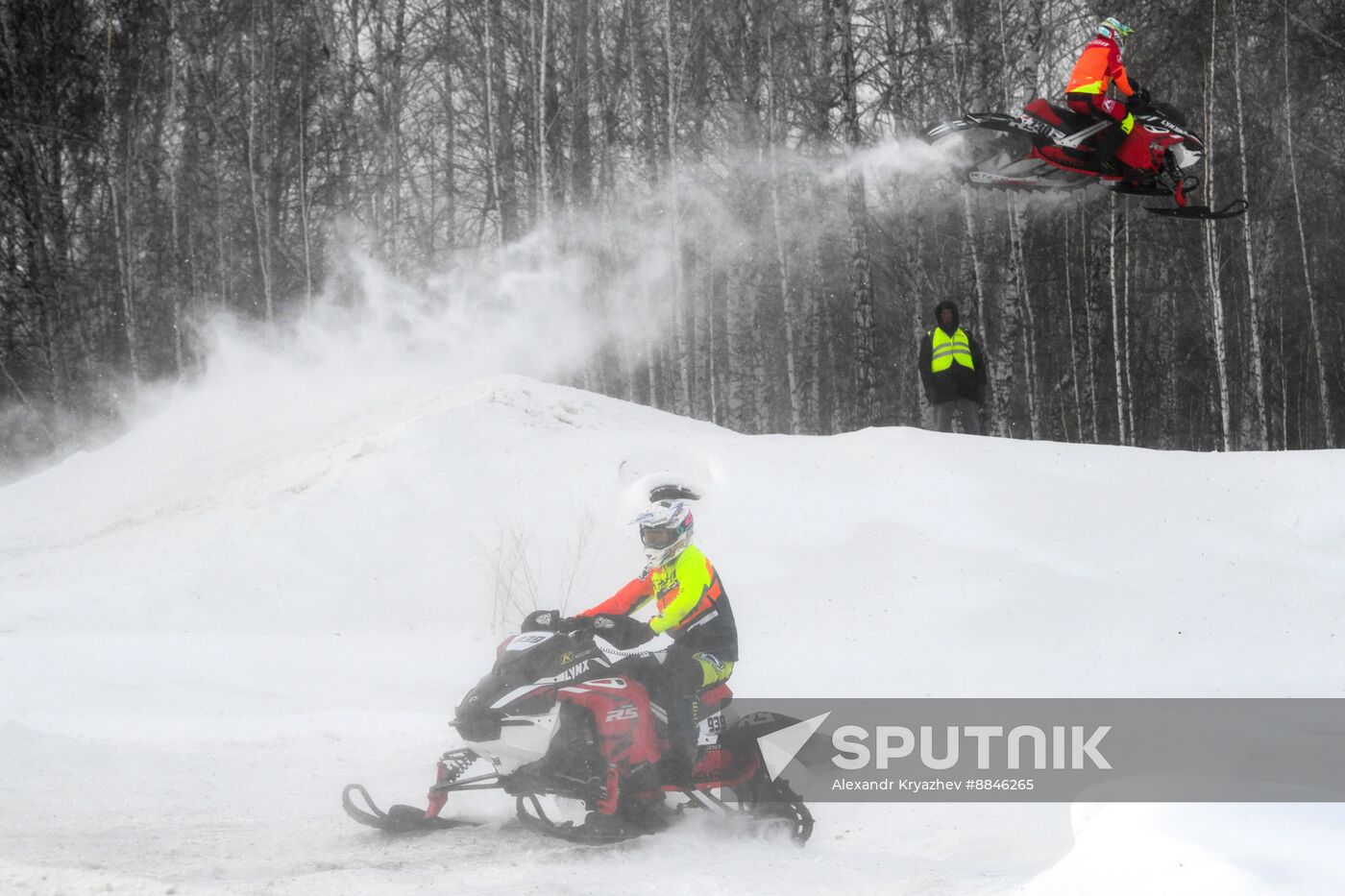 Russia Snowcross Snowbike Competition
