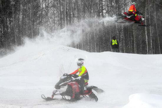 Russia Snowcross Snowbike Competition
