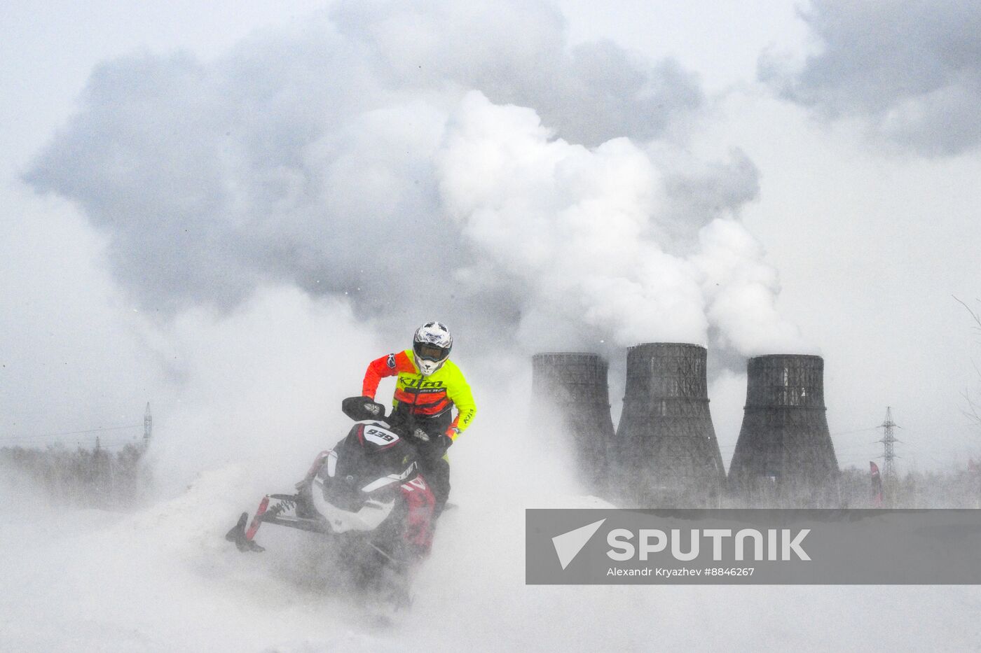 Russia Snowcross Snowbike Competition
