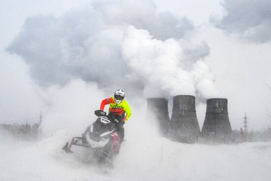 Russia Snowcross Snowbike Competition