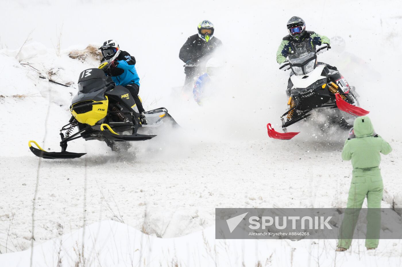 Russia Snowcross Snowbike Competition
