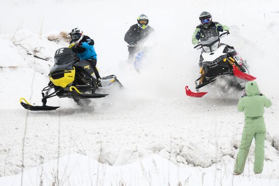 Russia Snowcross Snowbike Competition