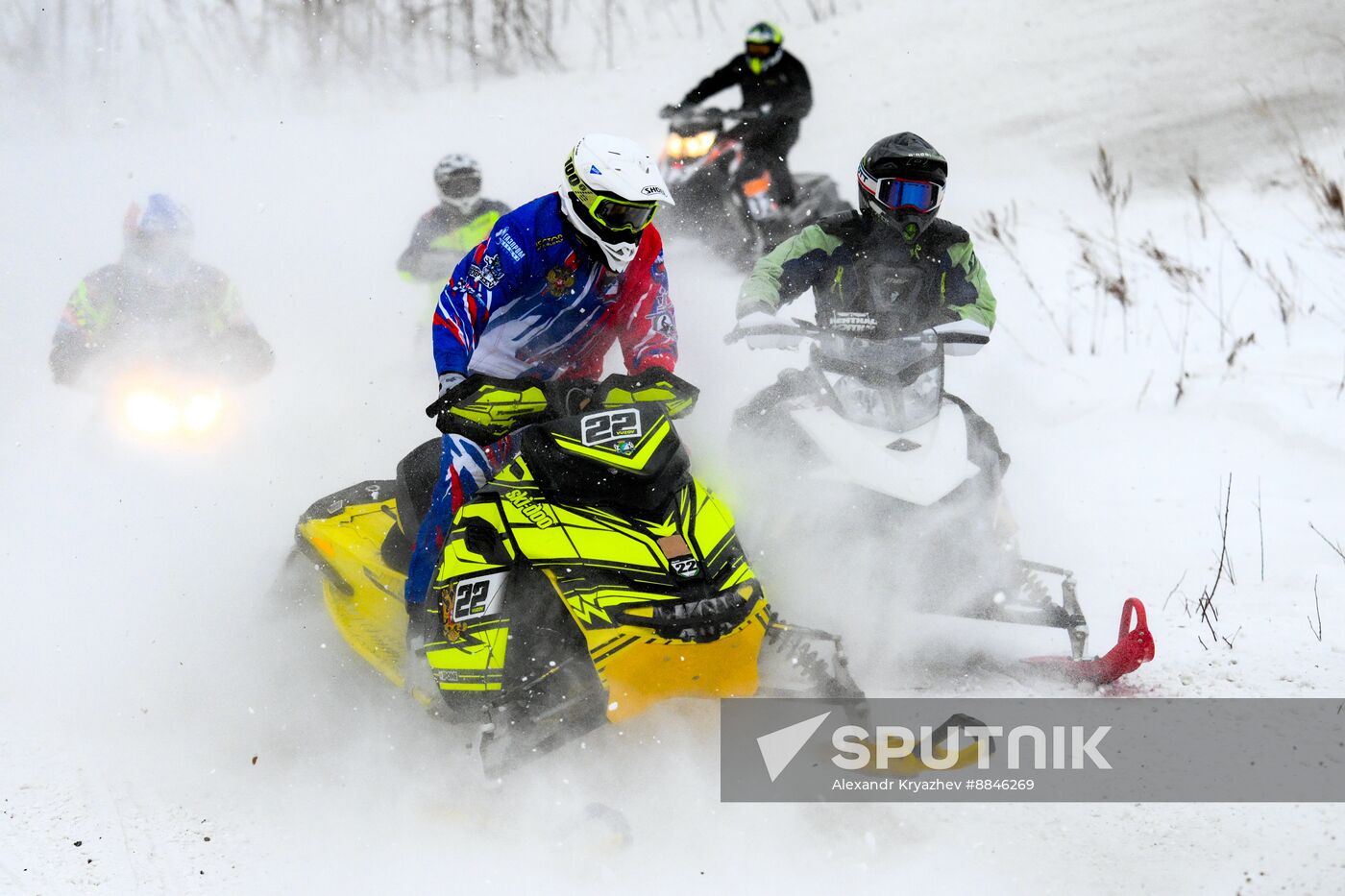 Russia Snowcross Snowbike Competition