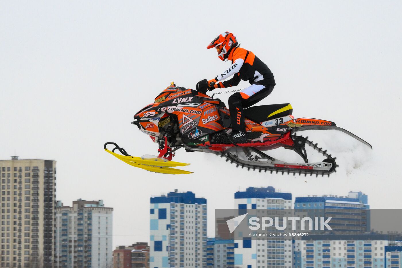 Russia Snowcross Snowbike Competition
