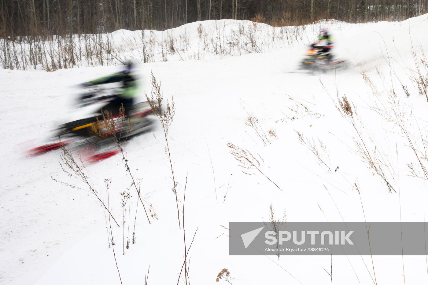 Russia Snowcross Snowbike Competition