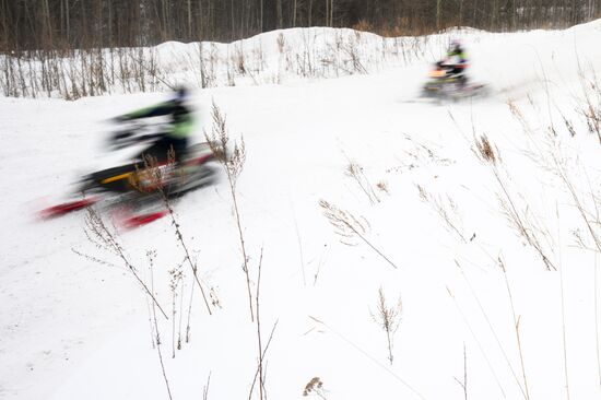 Russia Snowcross Snowbike Competition