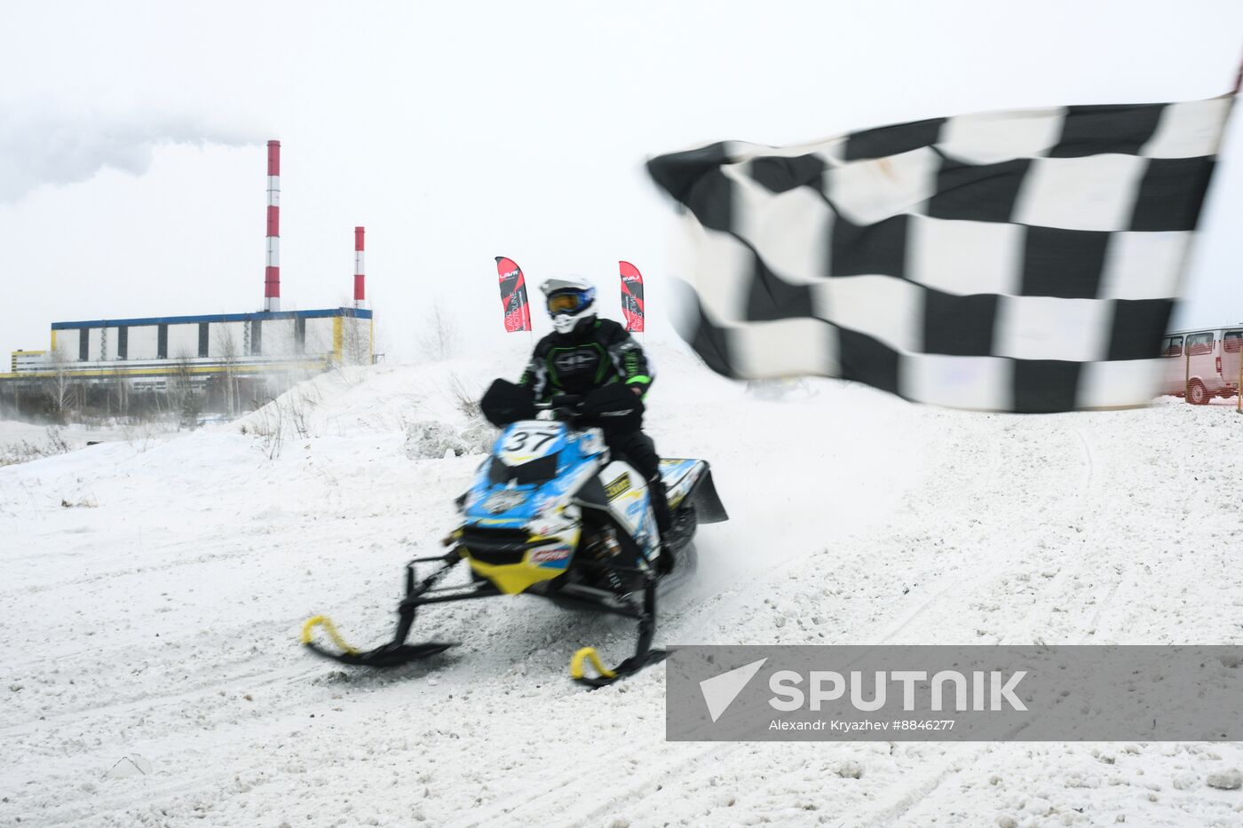 Russia Snowcross Snowbike Competition
