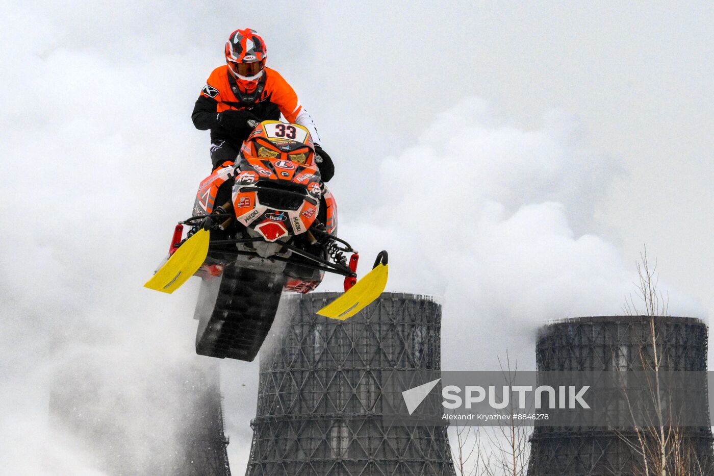 Russia Snowcross Snowbike Competition