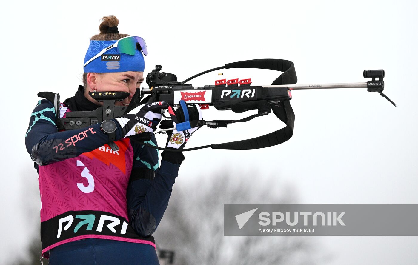 Russia Biathlon Cup Women Mass Start