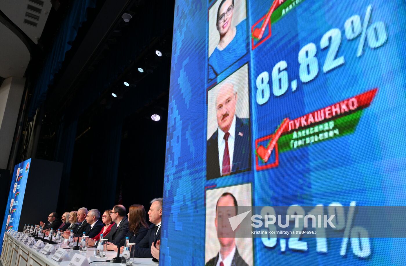 Belarus Presidential Election Preliminary Results