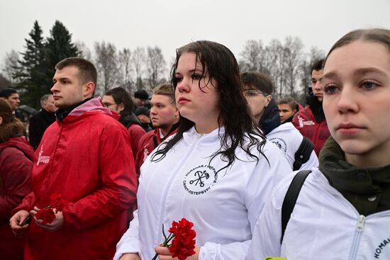 Russia WWII Leningrad Siege Lifting Anniversary