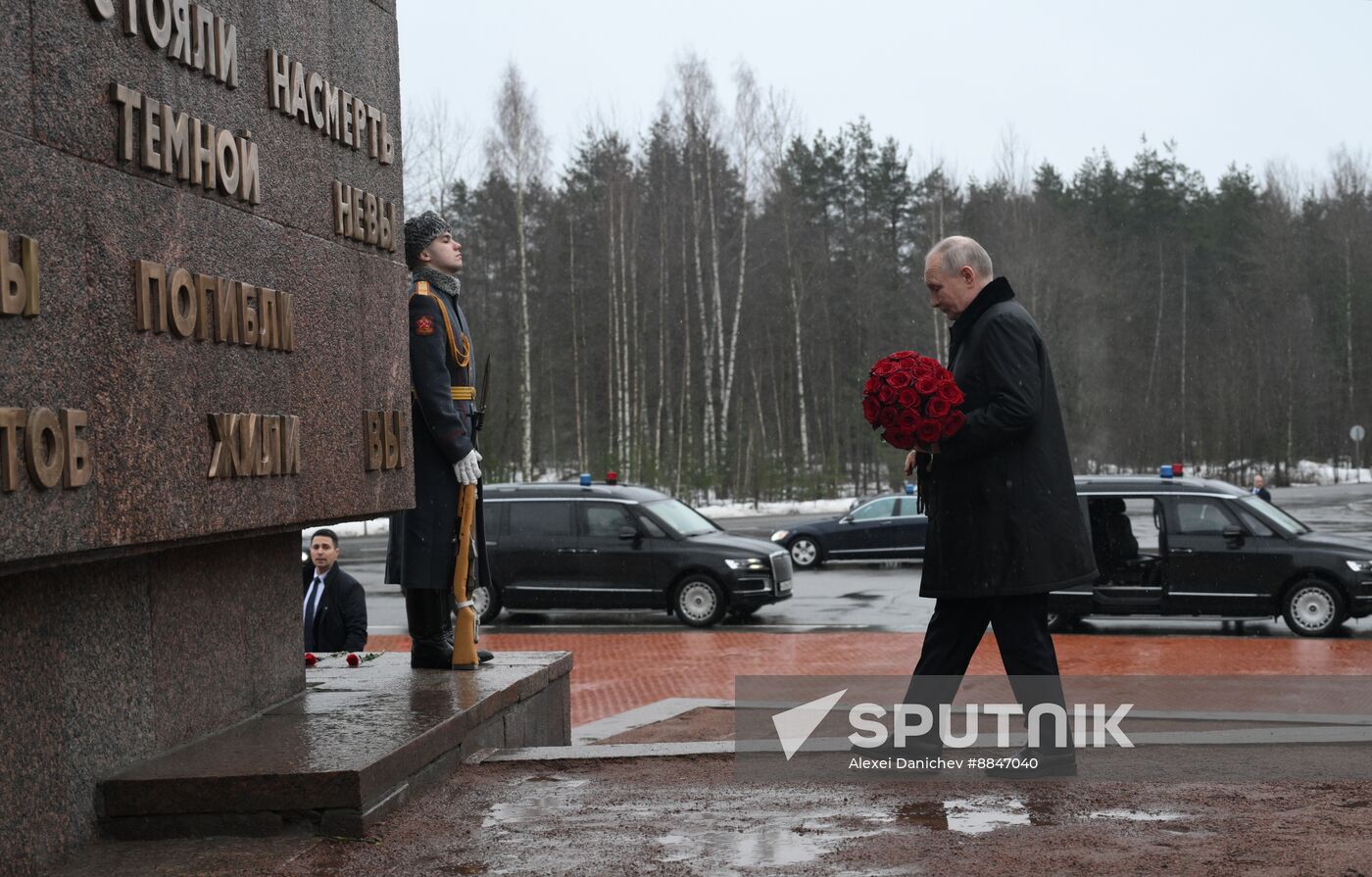 Russia Putin WWII Leningrad Siege Lifting Anniversary