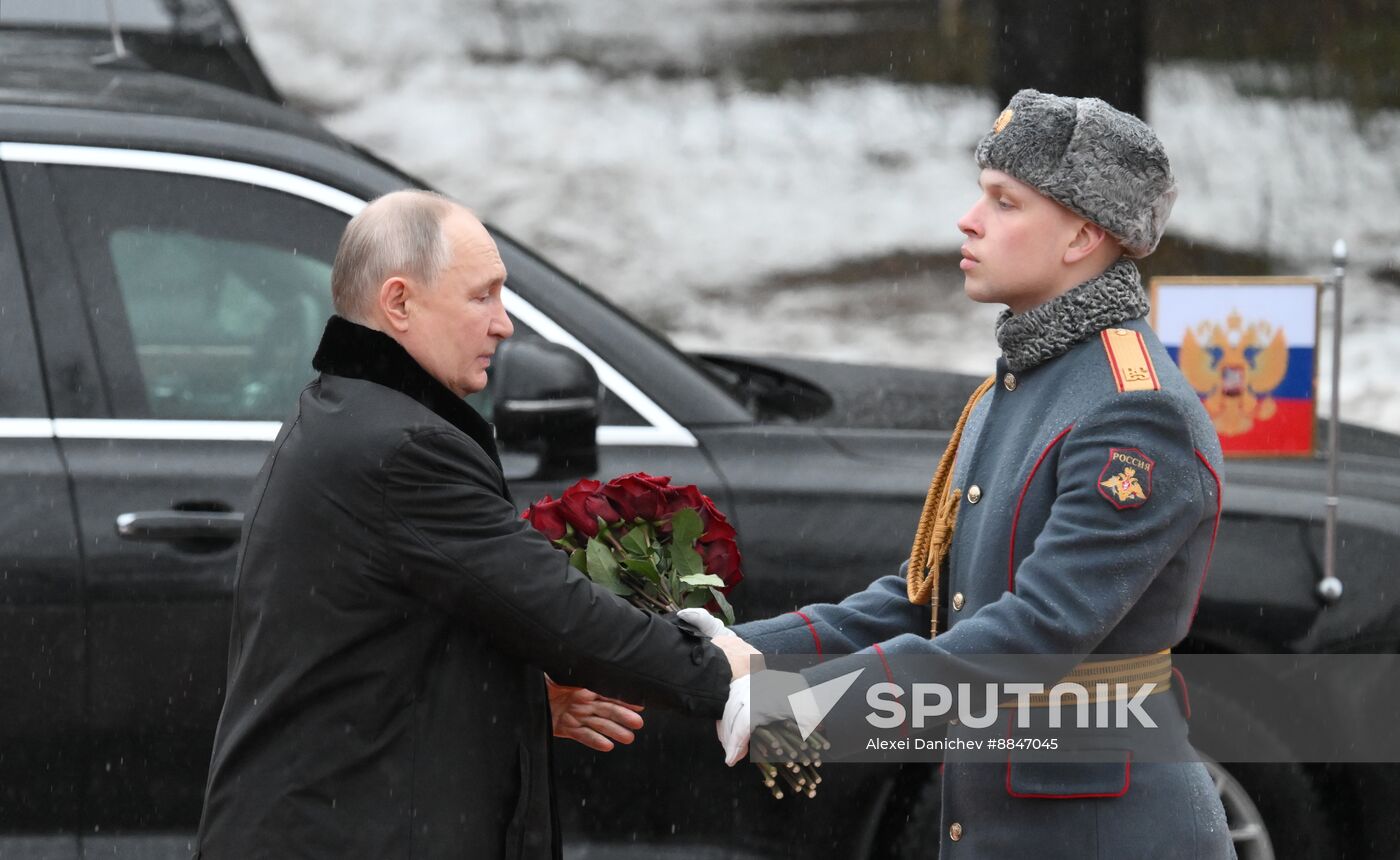 Russia Putin WWII Leningrad Siege Lifting Anniversary