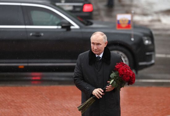 Russia Putin WWII Leningrad Siege Lifting Anniversary