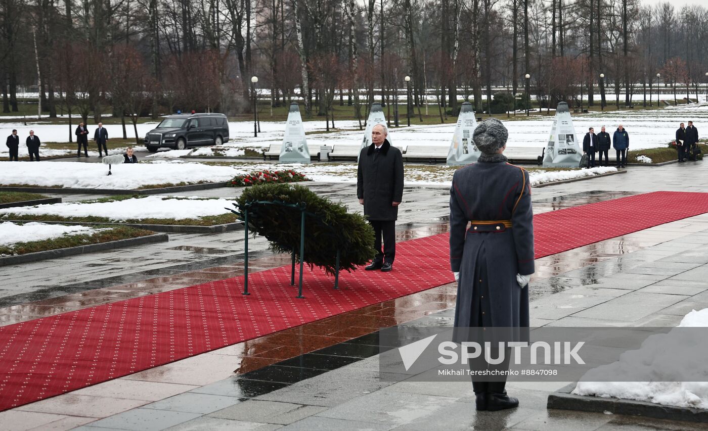 Russia Putin WWII Leningrad Siege Lifting Anniversary