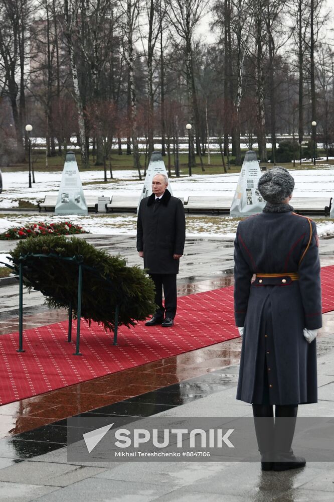 Russia Putin WWII Leningrad Siege Lifting Anniversary