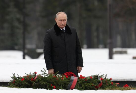 Russia Putin WWII Leningrad Siege Lifting Anniversary