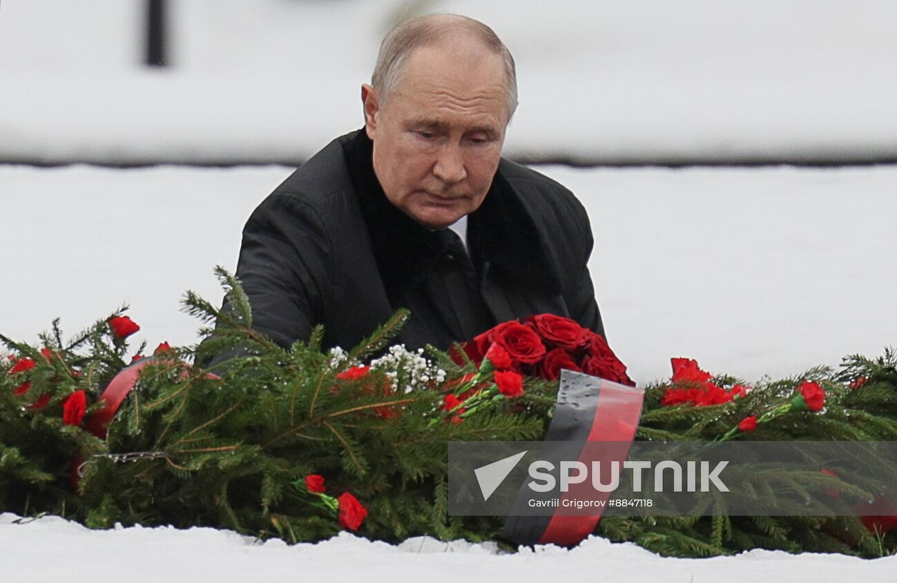 Russia Putin WWII Leningrad Siege Lifting Anniversary