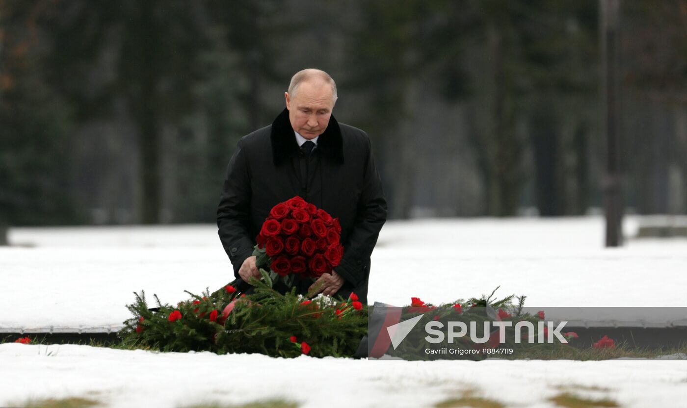 Russia Putin WWII Leningrad Siege Lifting Anniversary