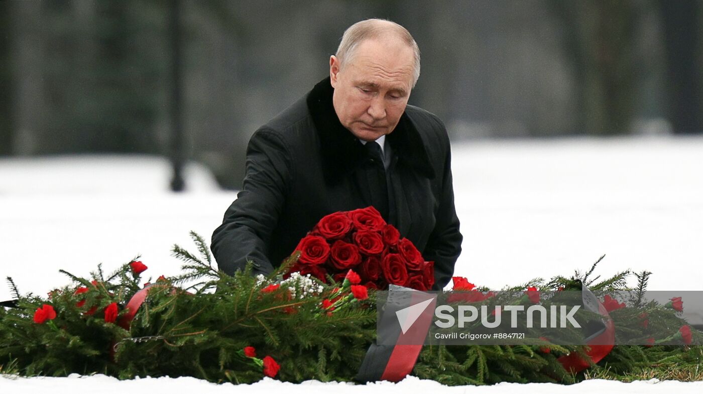 Russia Putin WWII Leningrad Siege Lifting Anniversary