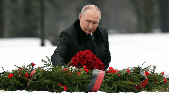 Russia Putin WWII Leningrad Siege Lifting Anniversary