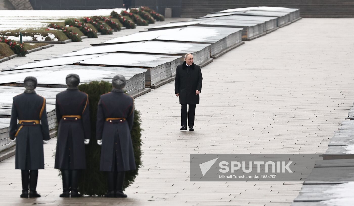 Russia Putin WWII Leningrad Siege Lifting Anniversary