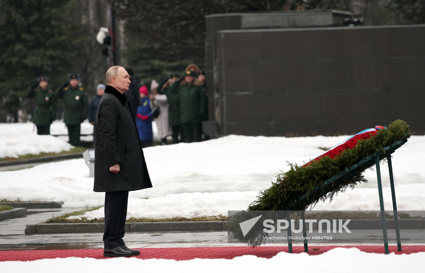 Russia Putin WWII Leningrad Siege Lifting Anniversary