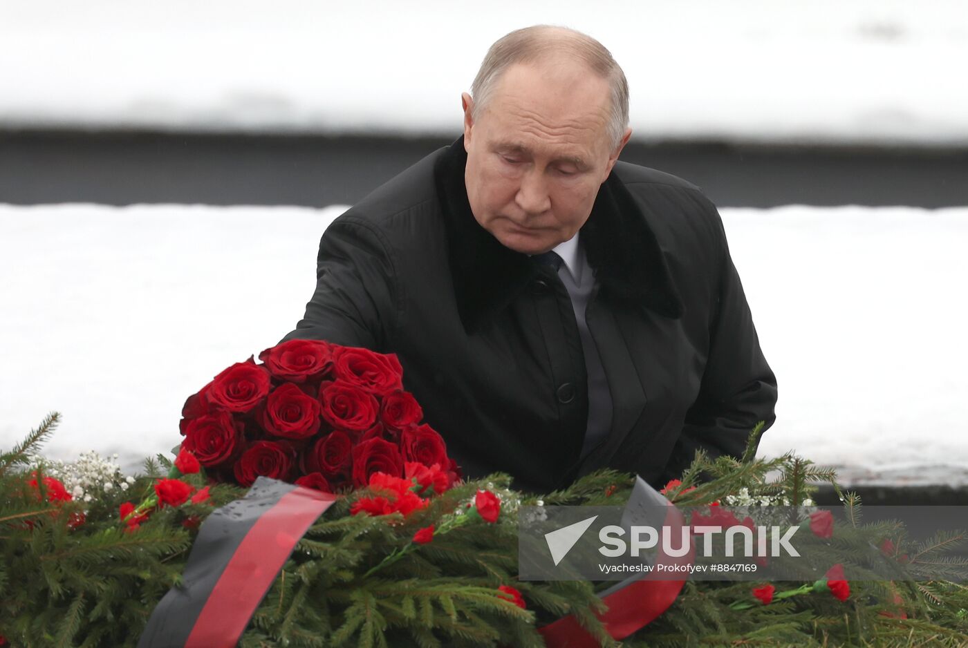 Russia Putin WWII Leningrad Siege Lifting Anniversary