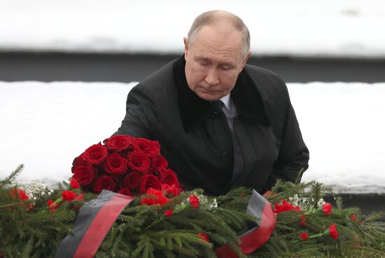 Russia Putin WWII Leningrad Siege Lifting Anniversary