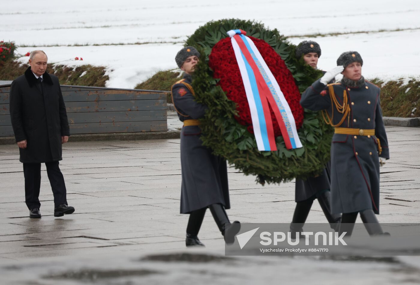 Russia Putin WWII Leningrad Siege Lifting Anniversary