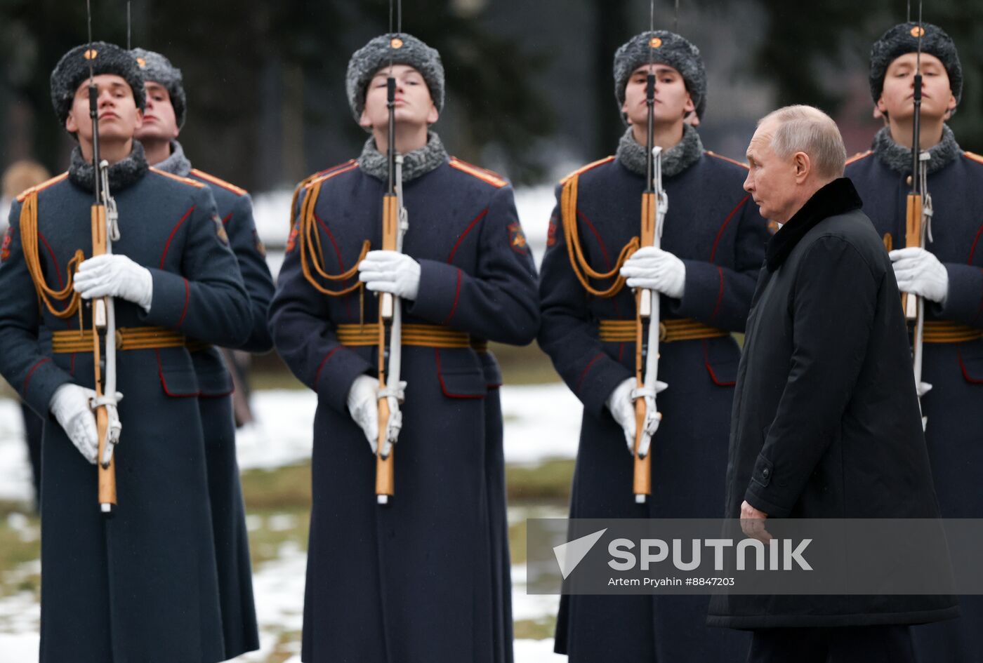 Russia Putin WWII Leningrad Siege Lifting Anniversary