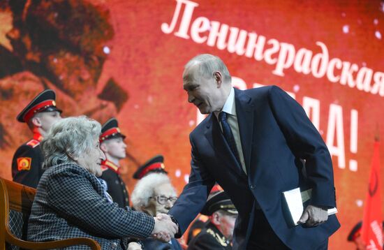 Russia Putin WWII Leningrad Siege Lifting Anniversary