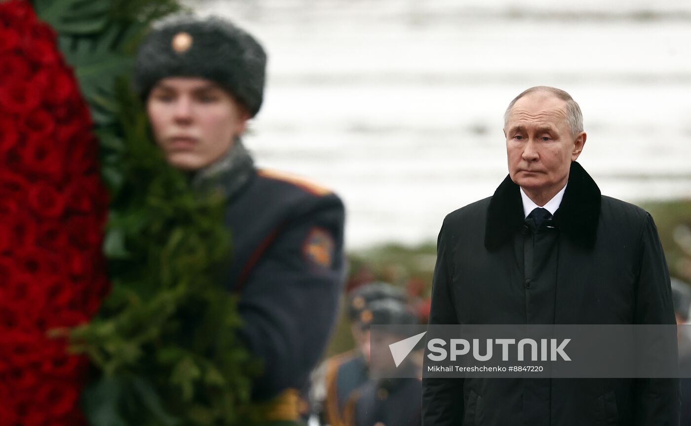 Russia Putin WWII Leningrad Siege Lifting Anniversary